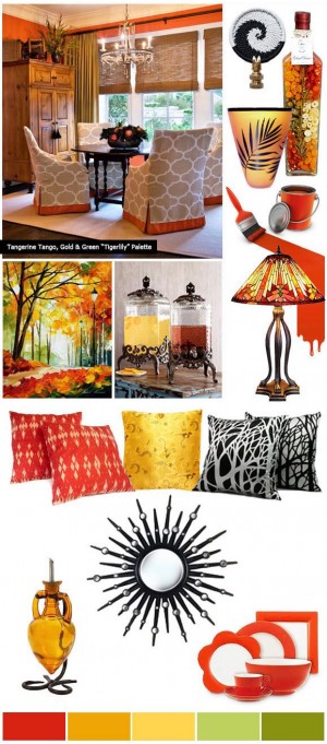 How to use Tangerine Tango for a Fresh New Look in Home Decorating